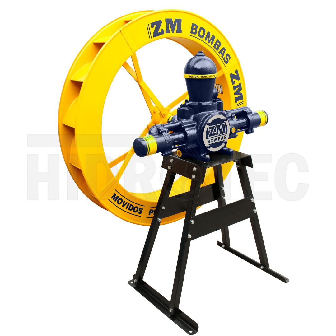 Loja ZM - Bomba ZM-44 com roda 1,00 x 0,15(m) e suporte